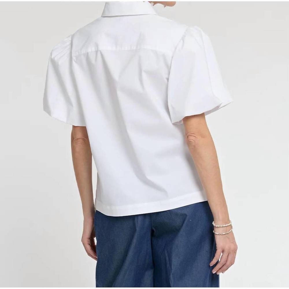 NEW HINSON WU angelina shirt in white - Picture 2 of 3